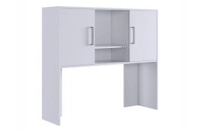 ЛАЙТ 2 Надстройка стола компьютерного (1200) белый в Троицке - troick.ok-mebel.com | фото