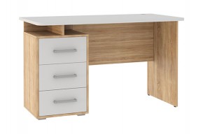 ЛАЙТ 2 Стол компьютерный (1200)  дуб сонома/белый в Троицке - troick.ok-mebel.com | фото