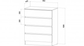 ЛЕНОРА Спальный гарнитур (модульный) графит в Троицке - troick.ok-mebel.com | фото 3