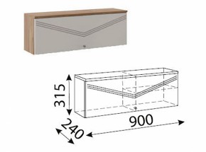 Лимба (гостиная) М10 Шкаф навесной малый в Троицке - troick.ok-mebel.com | фото