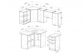 ЛИОРА Кухонный гарнитур Оптима 5 (1200*2000 мм) в Троицке - troick.ok-mebel.com | фото 2
