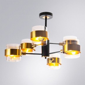 Люстра на штанге Arte Lamp Carlo A8205SP-6BK в Троицке - troick.ok-mebel.com | фото 2
