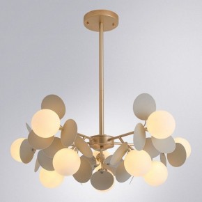 Люстра на штанге Arte Lamp Peacock A1369SP-10GY в Троицке - troick.ok-mebel.com | фото 2
