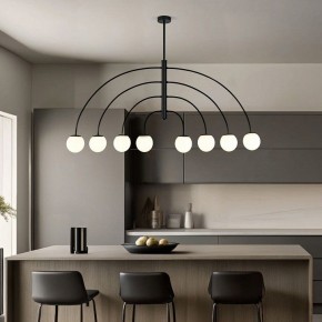 Люстра на штанге Eurosvet Cenacolo 30179/8 черный в Троицке - troick.ok-mebel.com | фото 3