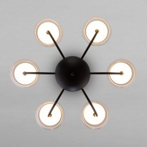 Люстра на штанге Eurosvet Fungo 50388 LED черный в Троицке - troick.ok-mebel.com | фото 2