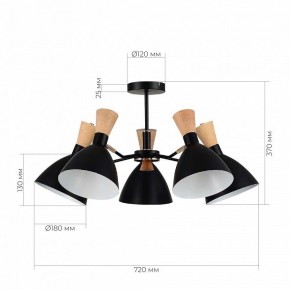 Люстра на штанге EVOLUCE VISTA SLE1256-402-05 в Троицке - troick.ok-mebel.com | фото 8