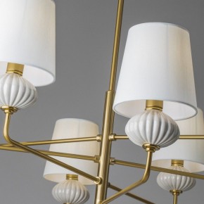 Люстра на штанге Freya Ceramics FR2029PL-08BS в Троицке - troick.ok-mebel.com | фото 7