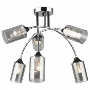 Люстра на штанге Imex MD.2195 MD.2195-6-S-BK+CH в Троицке - troick.ok-mebel.com | фото
