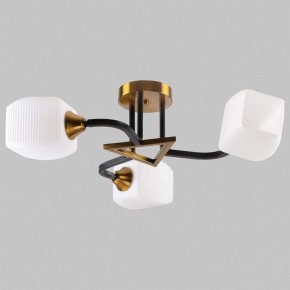 Люстра на штанге Imex MD.52009 MD.52009-3-S-BK+GAB в Троицке - troick.ok-mebel.com | фото