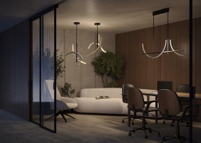 Люстра на штанге Maytoni Wabi MOD428PL-L27BK в Троицке - troick.ok-mebel.com | фото 6