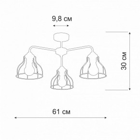 Люстра на штанге Vitaluce V3102 V3102-1/3PL в Троицке - troick.ok-mebel.com | фото 2
