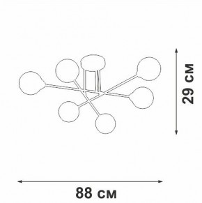 Люстра на штанге Vitaluce V3931 V3931-8/6PL в Троицке - troick.ok-mebel.com | фото 4