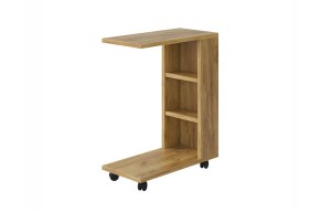 МАЛЬТА Столик прикроватный (дуб крафт золотой) в Троицке - troick.ok-mebel.com | фото