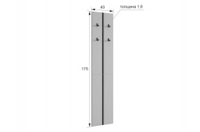 МЕРСИ Прихожая (модульная) белое дерево в Троицке - troick.ok-mebel.com | фото 2