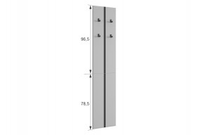 МЕРСИ Прихожая (модульная) графит в Троицке - troick.ok-mebel.com | фото 3