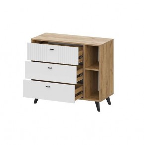 МИЛАН Детская (Дуб Золотой/Белый матовый) в Троицке - troick.ok-mebel.com | фото 15