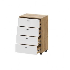 МИЛАН Детская (Дуб Золотой/Белый матовый) в Троицке - troick.ok-mebel.com | фото 19
