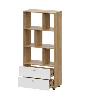 МИЛАН Детская (Дуб Золотой/Белый матовый) в Троицке - troick.ok-mebel.com | фото 26