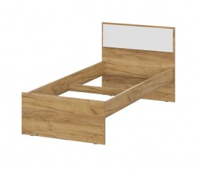 МИЛАН Детская (Дуб Золотой/Белый матовый) в Троицке - troick.ok-mebel.com | фото 3