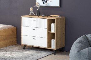 МИЛАН Детская (Дуб Золотой/Белый матовый) в Троицке - troick.ok-mebel.com | фото 51