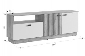 МОДИ К1 Гостиная (белое дерево) в Троицке - troick.ok-mebel.com | фото 4