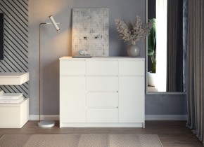 МОРИ МК 1200.4 Комод (белый) в Троицке - troick.ok-mebel.com | фото 3