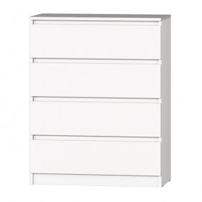 МС "Хилтон" Комод №1 800 (4 ящ.) белый текстурный в Троицке - troick.ok-mebel.com | фото 2