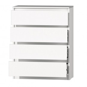 МС "Хилтон" Комод №1 800 (4 ящ.) белый текстурный в Троицке - troick.ok-mebel.com | фото 3
