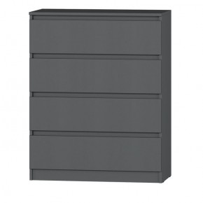 МС "Хилтон" Комод №1 800 (4 ящ.) графит в Троицке - troick.ok-mebel.com | фото 2