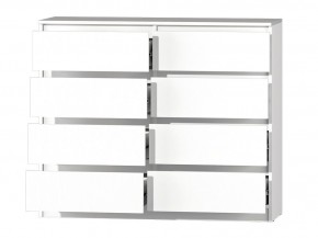 МС "Хилтон" Комод №3 1200 (8 ящ.) белый текстурный в Троицке - troick.ok-mebel.com | фото 3