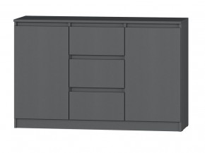 МС "Хилтон" Комод №4 1200 (графит) в Троицке - troick.ok-mebel.com | фото 2