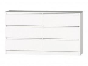 МС "Хилтон" Комод №5 1400 (6 ящ.) белый текстурный в Троицке - troick.ok-mebel.com | фото 2