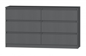МС "Хилтон" Комод №5 1400 (6 ящ.) графит в Троицке - troick.ok-mebel.com | фото 2