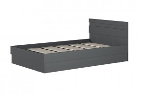 МС "Хилтон" Кровать 1,2 (графит) в Троицке - troick.ok-mebel.com | фото 2