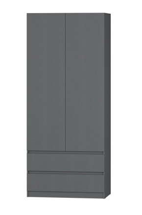 МС "Хилтон" Шкаф №3 900 (Графит) в Троицке - troick.ok-mebel.com | фото 2