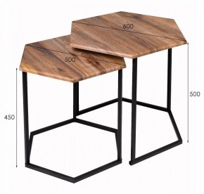 Набор из 2 столов журнальных МеталлАрт М003 в Троицке - troick.ok-mebel.com | фото 11