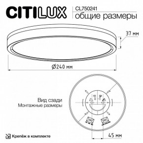 Накладной светильник Citilux Etalon CL750241 в Троицке - troick.ok-mebel.com | фото 9