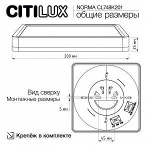 Накладной светильник Citilux Norma CL748K201 в Троицке - troick.ok-mebel.com | фото 11