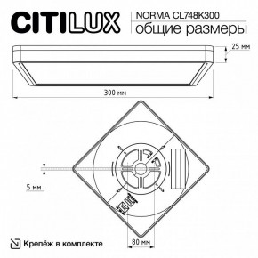 Накладной светильник Citilux Norma CL748K300 в Троицке - troick.ok-mebel.com | фото 7
