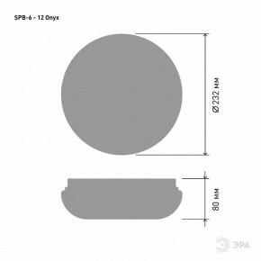 Накладной светильник Эра Классик SPB-6 - 12 Onyx в Троицке - troick.ok-mebel.com | фото 3