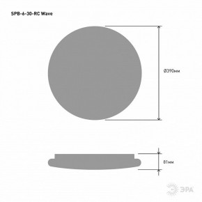 Накладной светильник Эра Классик SPB-6-30-RC Wave в Троицке - troick.ok-mebel.com | фото 5