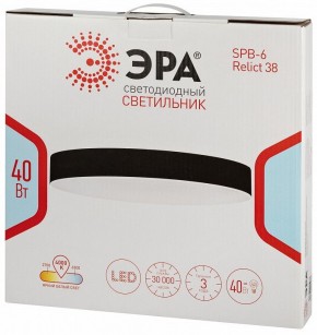 Накладной светильник Эра Relict Relict 38 SPB-6-40 4К BK в Троицке - troick.ok-mebel.com | фото 6