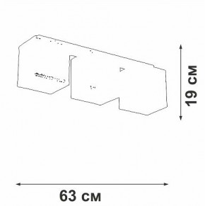 Накладной светильник Vitaluce V2879 V2879-1/3PL в Троицке - troick.ok-mebel.com | фото 3