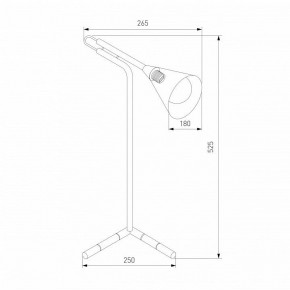 Настольная лампа декоративная Eurosvet Enigma 01186/1 черный в Троицке - troick.ok-mebel.com | фото 3