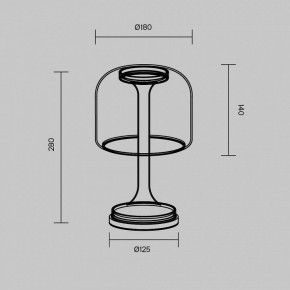 Настольная лампа декоративная Maytoni Spirito MOD286TL-L8B3K в Троицке - troick.ok-mebel.com | фото 3