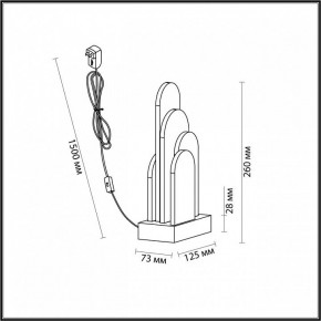 Настольная лампа декоративная Odeon Light Foros 5438/12TL в Троицке - troick.ok-mebel.com | фото 5