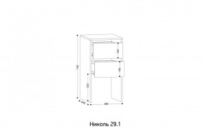 НИКОЛЬ 25 Шкаф 5-ти створчатый в Троицке - troick.ok-mebel.com | фото 7