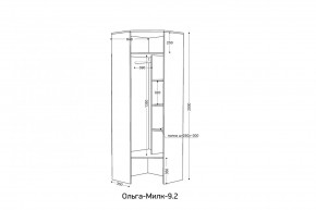 ОЛЬГА-МИЛК 9.2 Шкаф угловой с зеркалом в Троицке - troick.ok-mebel.com | фото 2