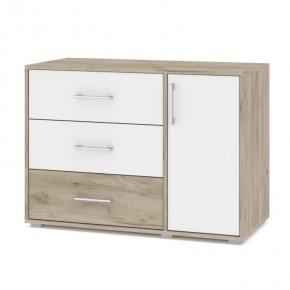 ОЛИВИЯ О63 Комод (дуб серый/белый) в Троицке - troick.ok-mebel.com | фото