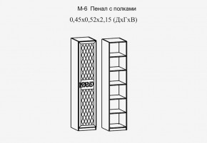 Париж № 6 Пенал с полками (ясень шимо свет/серый софт премиум) в Троицке - troick.ok-mebel.com | фото 2